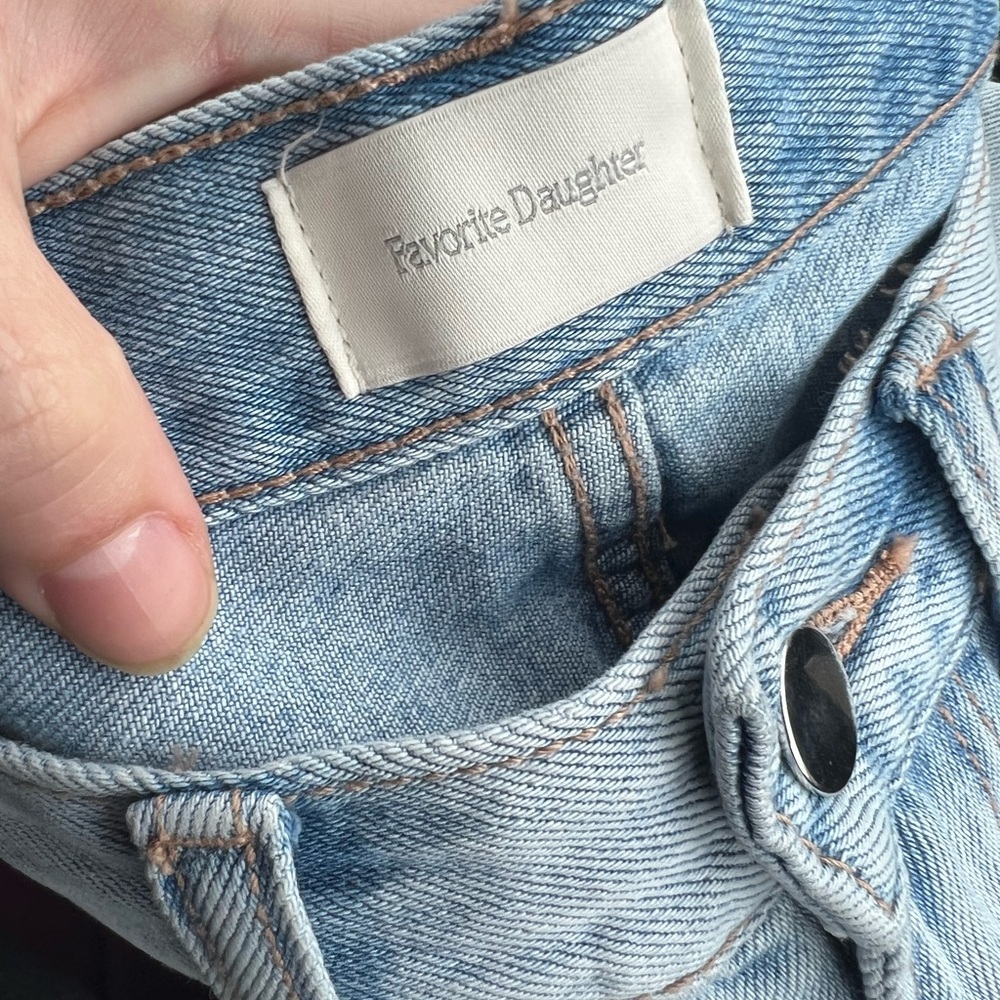 Favorite Daughter The Tommy Mid Rise Boyfriend Jeans in Munich Distressed Sz 26 - Picture 5 of 9